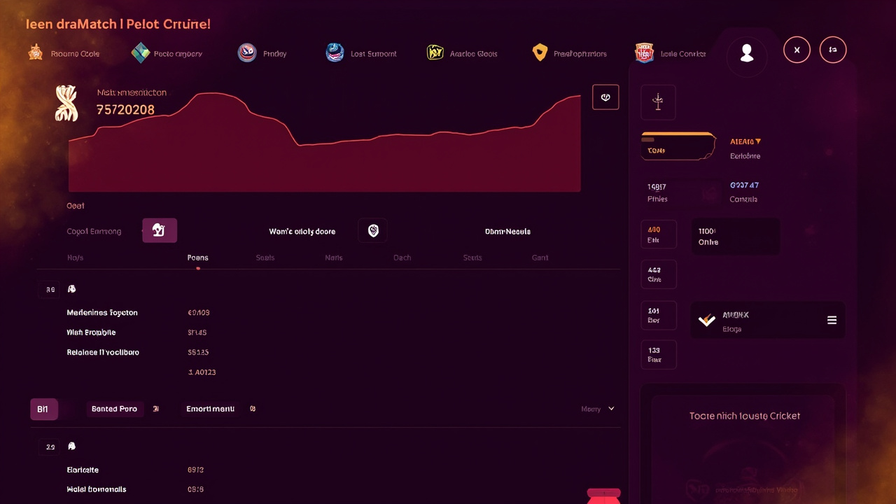 Match Prediction hero, cricket scorecard with analytics overlay