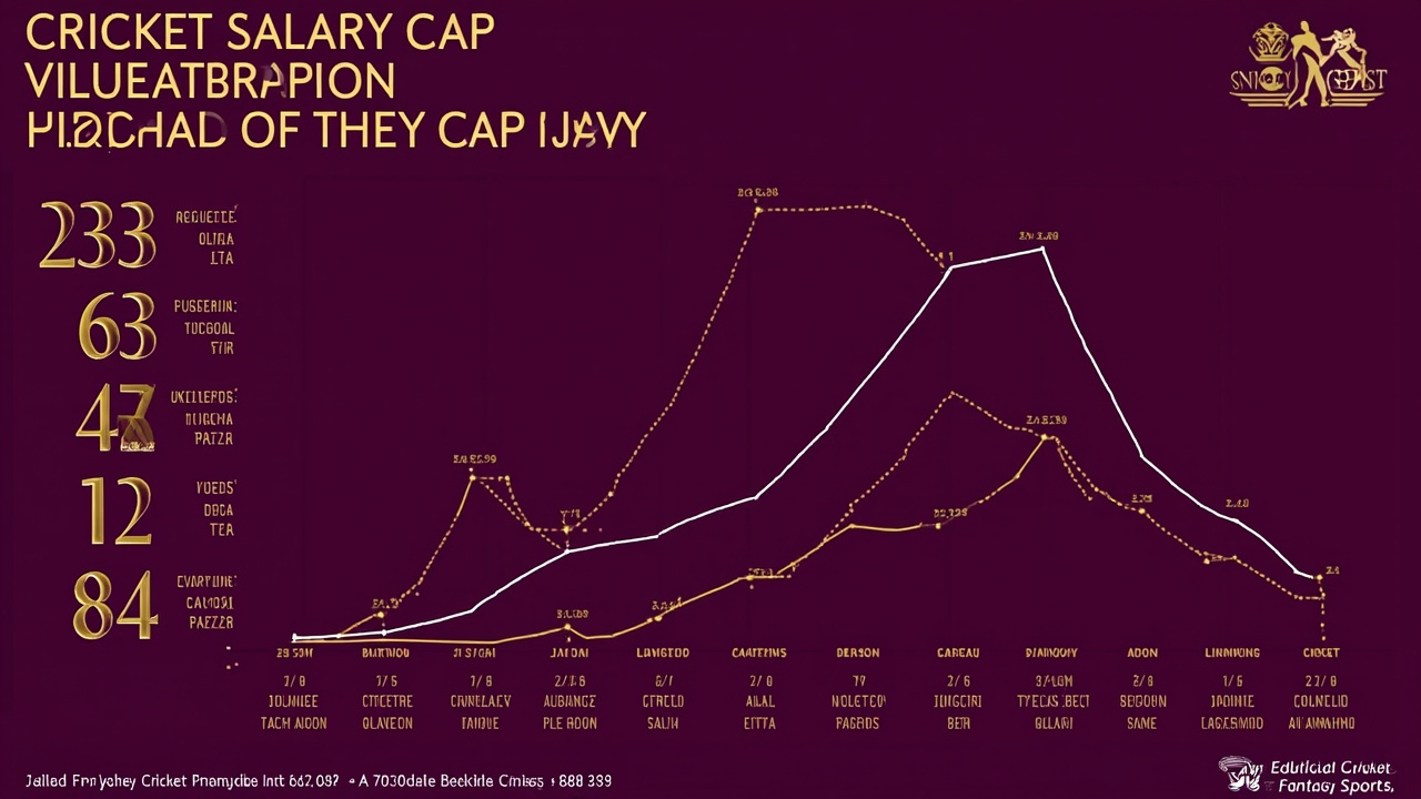 Salary cap strategy infographic for fantasy cricket team building